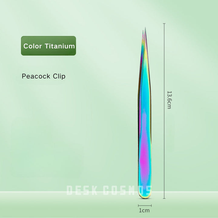 Titanium Peacock Clip