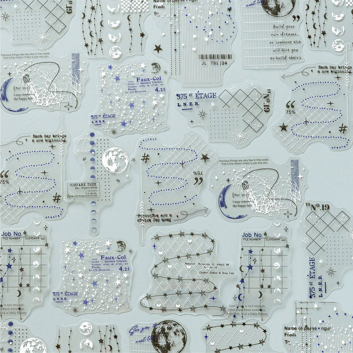 Misty Trace Stickers Border Coffee Lace Journal Art