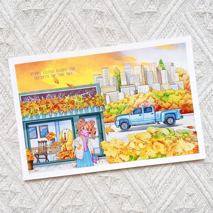 City Autumn Scenery PET Tape - Desk Cosmos