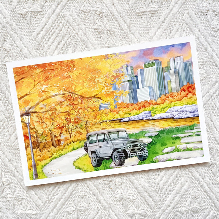 City Autumn Scenery PET Tape - Desk Cosmos