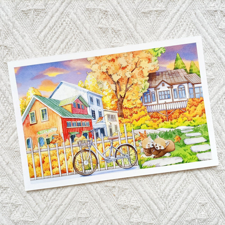 City Autumn Scenery PET Tape - Desk Cosmos