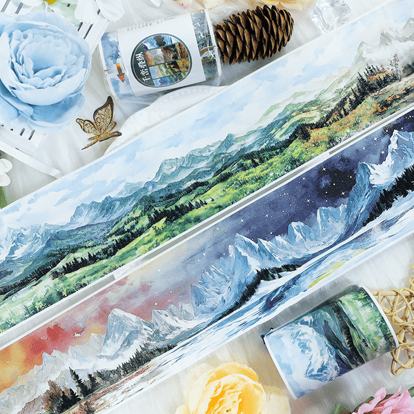 Mountain Washi Tape Qianluanzhong Scenic Landscape