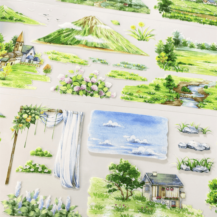 Spring Field Series Ideal Decorative Tape for Mobile Case Art