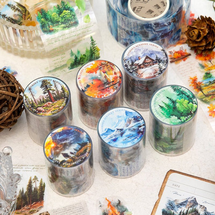The Scenery of the Journey Scrapbook PET Tape Aesthetic Scenery Material