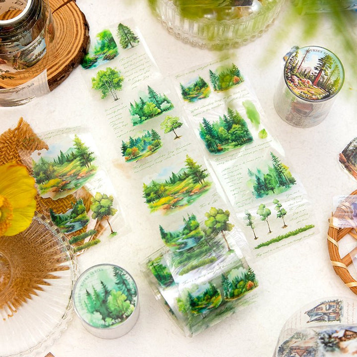 Natural Scenery PET Tape The Scenery of the Journey Travel Journal Accessory