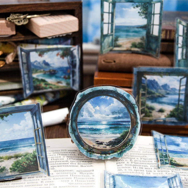 Natural Viewfinder PET Stickers Transparent Design