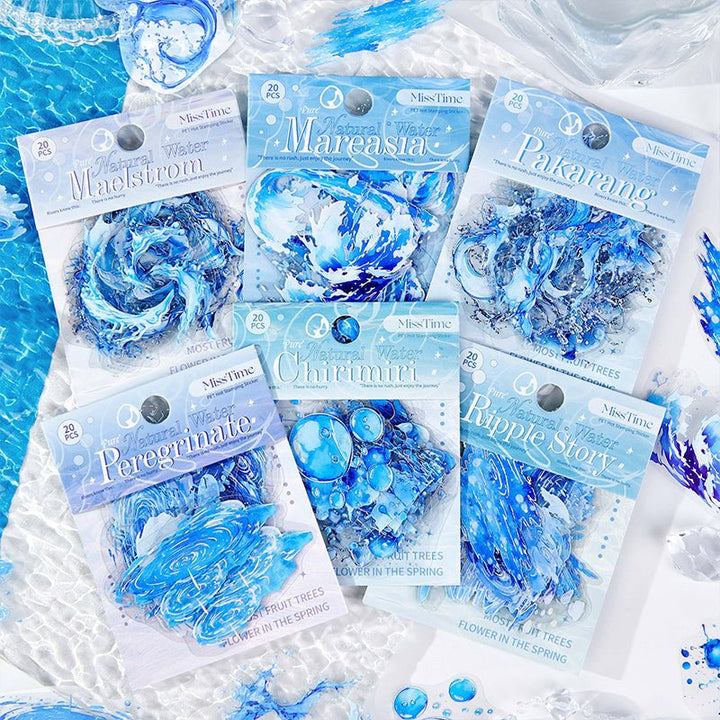 Natural Water Series PET Stickers DIY Decoration for Scrapbook