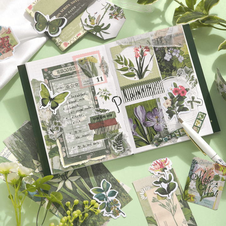 Nature Journal Sticker Box Nature Impression Stationery for Journaling