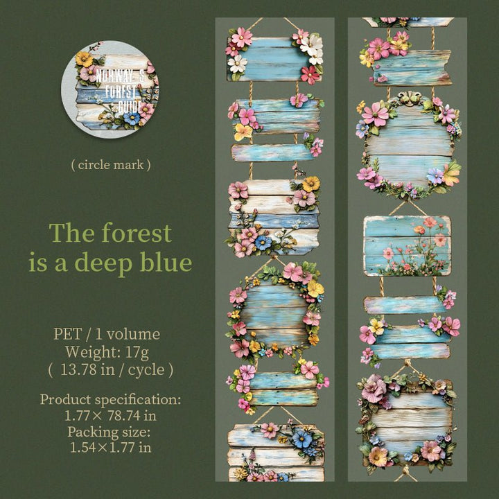 Nature PET Tape The Forest Guide Botanical Style