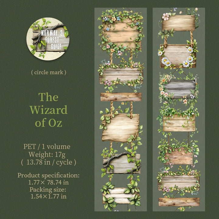 Nature PET Tape The Forest Guide Fantasy Journal