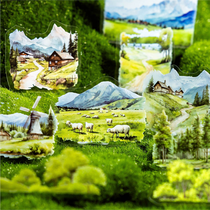 Nature PET Stickers Forest and Forest Series for DIY Journaling