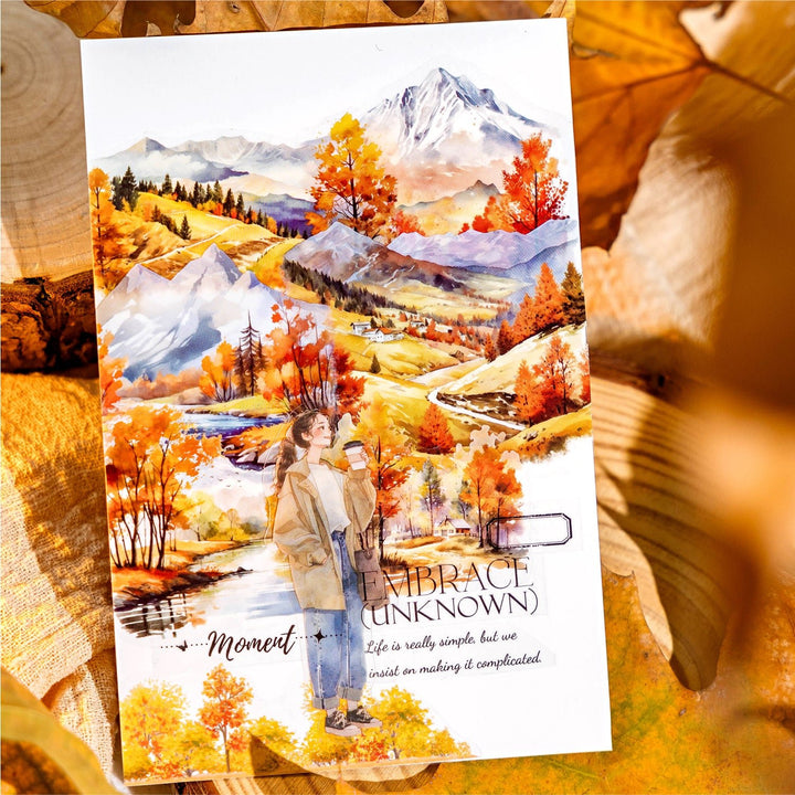 Forest and Forest PET Transparent Stickers for Journal Lovers