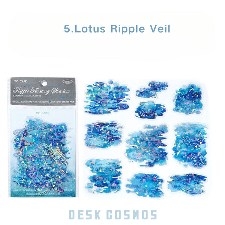 Boundless Water Lotus Ripple PET Elegant Water Decor