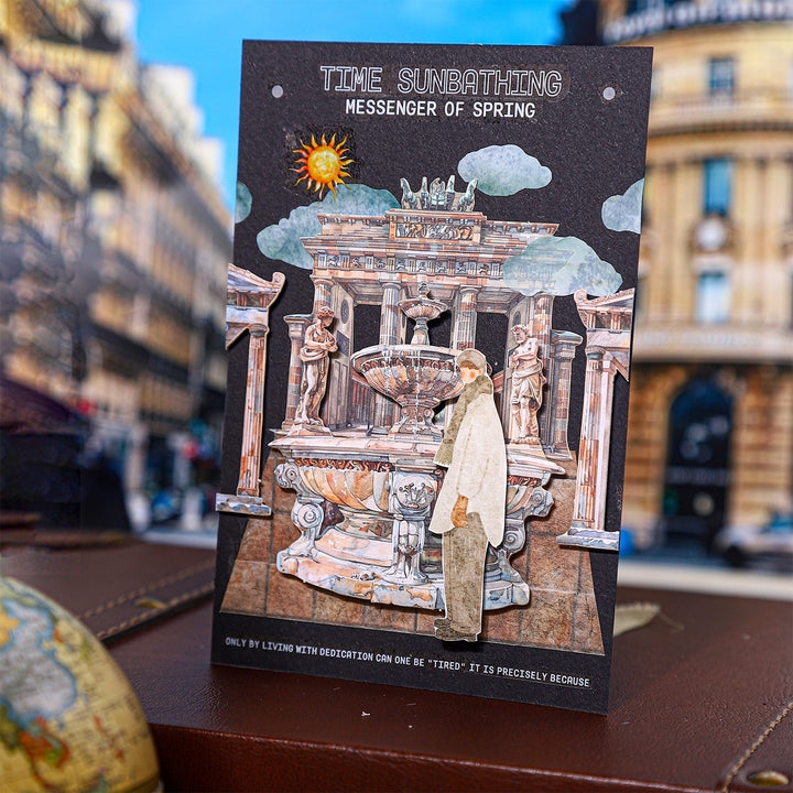 Global Comic Tour Paper Stickers Travel Journal Creative