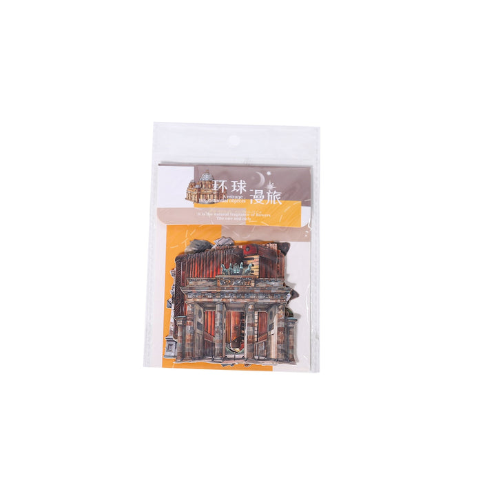 Global Comic Tour Paper Stickers Artistic Patterns Suitable for Diary