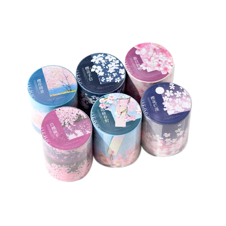 Passing by a Cherry Blossom Washi Tape for Spring Scrapbooking