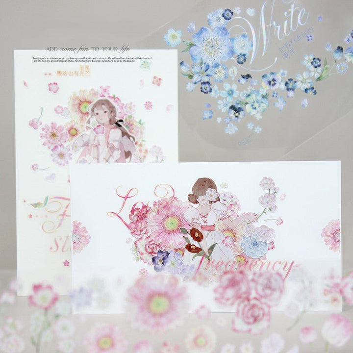 Pastel Floral PET Tape Hibiscus Petals