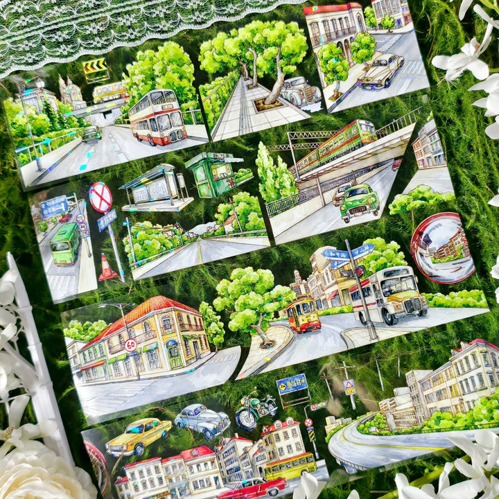 PET Tapes Scenic Creation Highway 66 Journal Daily Life Scrapbook