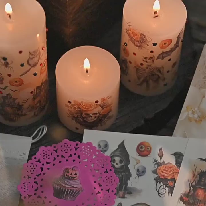 Judy Transfer Stickers Halloween Aesthetic for Halloween Scrapbooks