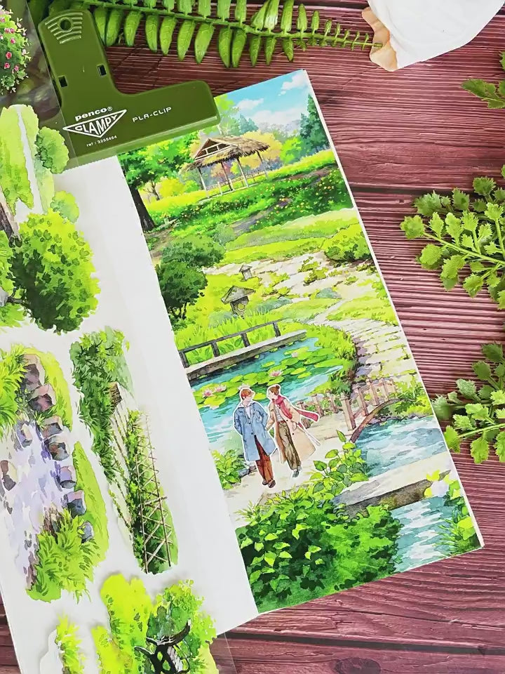 Stone Path Natural Scenery PET Tape Perfect For Creative Journals