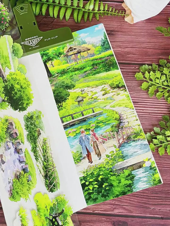 Stone Path Natural Scenery PET Tape Perfect For Creative Journals