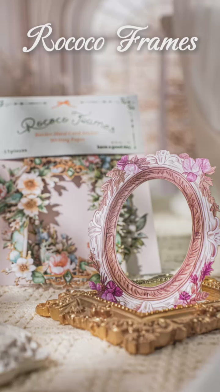 Rococo Frames Stickers Retro Floral Aesthetic Collage