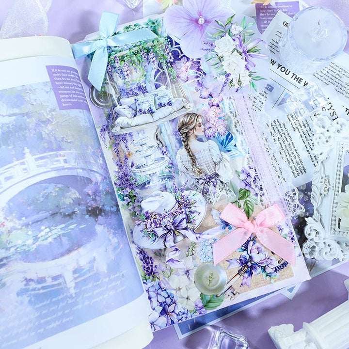 Purple Vibe PET Tape Rich in Retro Fashion Details