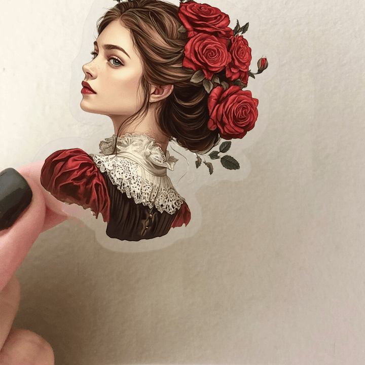 Retro Masquerade Stickers Transparent for Scrapbook Design