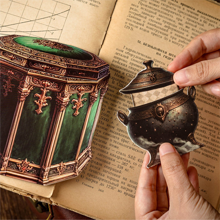 Retro Pandora Box Stickers Decorative Characters