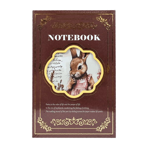 Retro Rabbit Series Gold Foil Hollow Planner Easter Theme Perfect for DIY