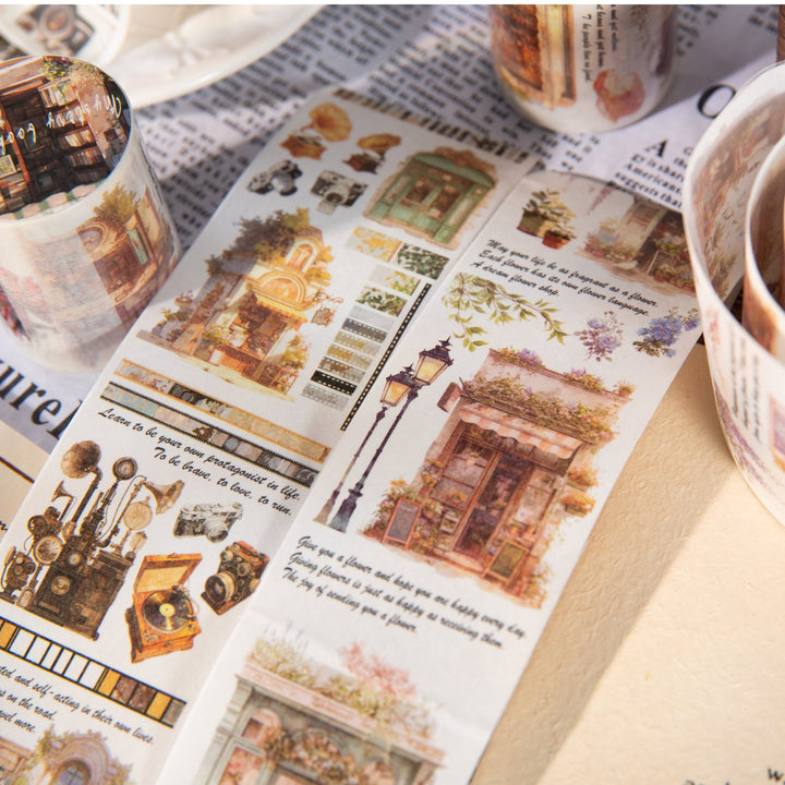 Retro Washi Tapes Happy Hour Daily Life Vintage Film