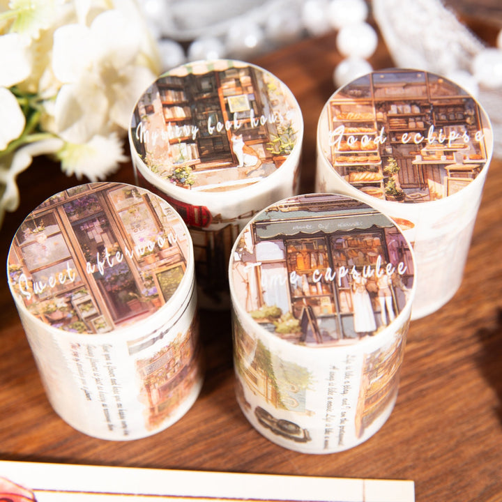 Retro Washi Tapes Happy Hour Daily Life Mood Board