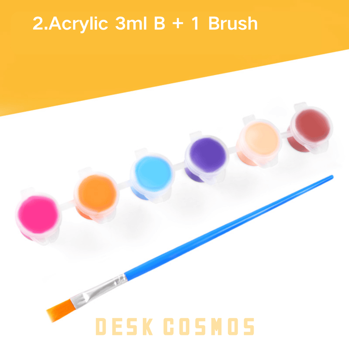 Rich Color Acrylic Paint Set Perfect for Scrapbooking and DIY