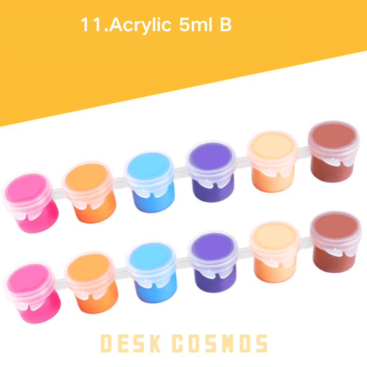 Rich Color Acrylic Paint Set DIY Art Projects Detailed Colors
