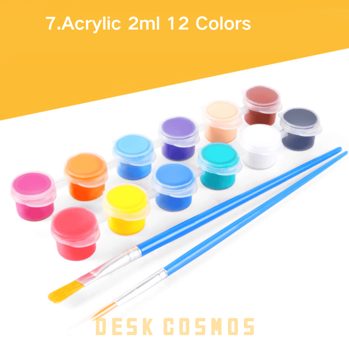 Rich Color Acrylic Paint Set Vivid Colors for DIY Projects