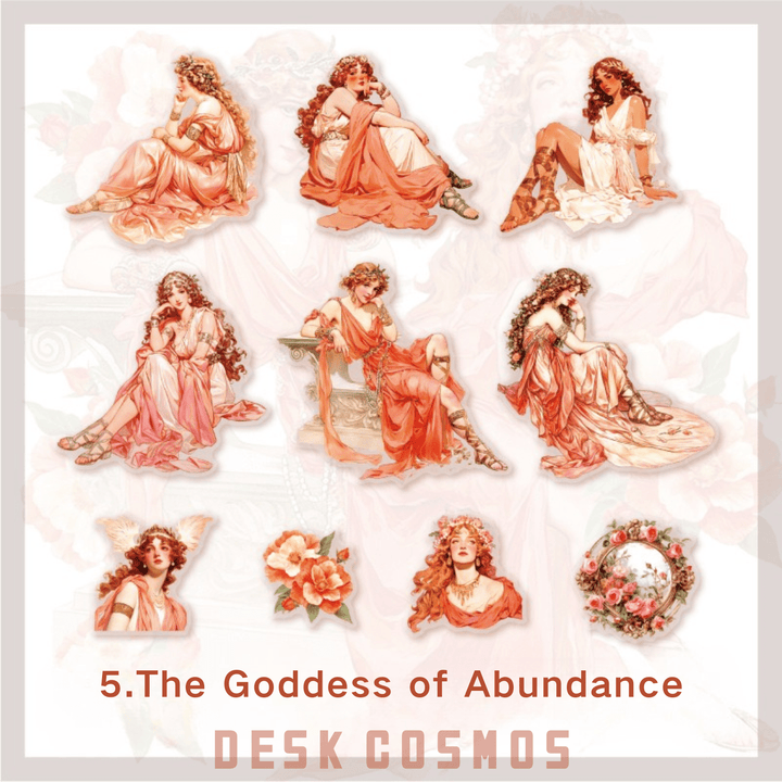 Elven Kingdom Goddess of Abundance Stickers Romance Flower