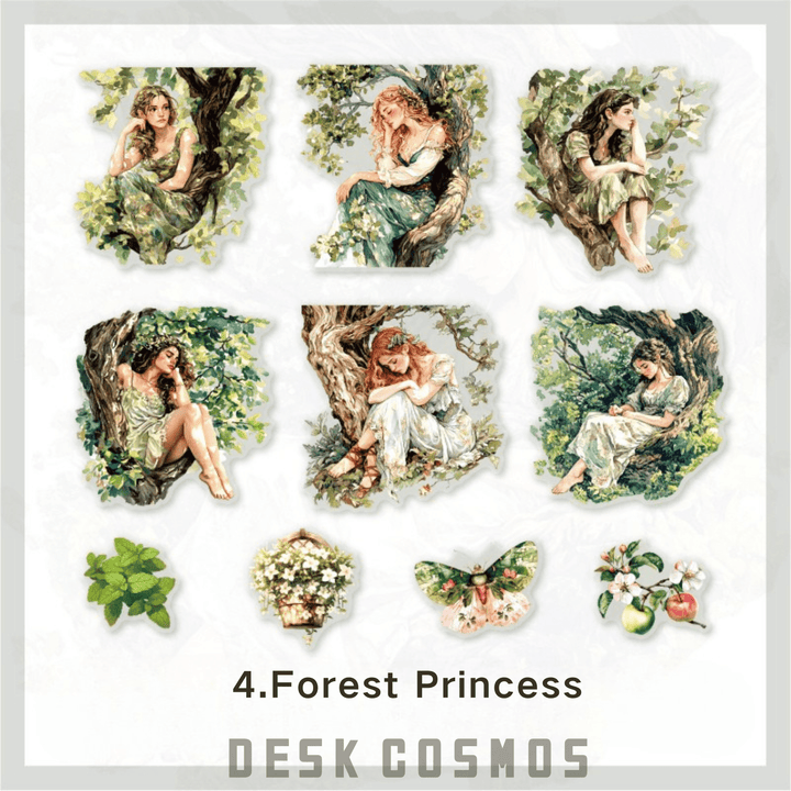 Elven Kingdom Forest Princess Stickers Romance Flower