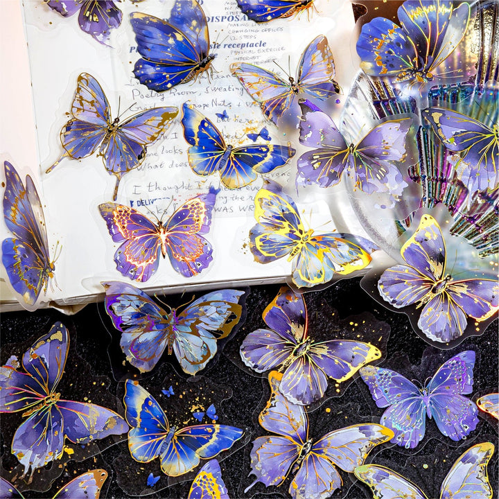 Flower Butterfly Series Romantic 3D Stickers for Diary Decoration