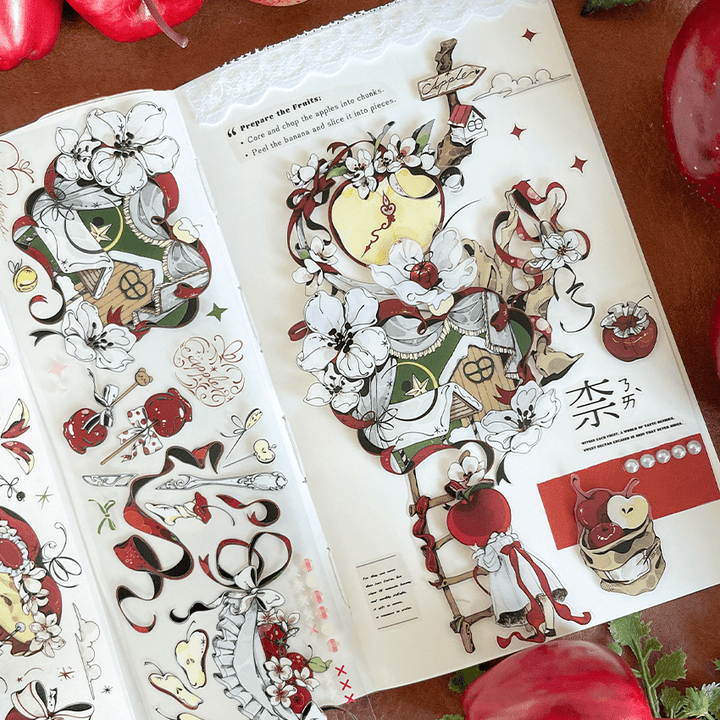 Romance PET Tape Apple Knot Magic Cartoon Style