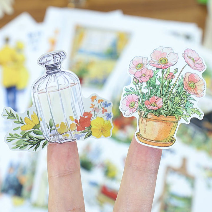 Gold Horizon Sticker Book Decorative Use Suitable for Junk Journal