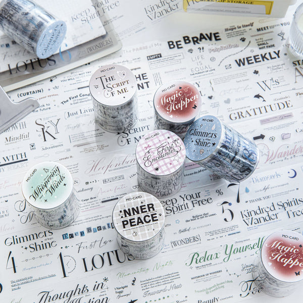 Romantic Overture PET Stickers for Journaling