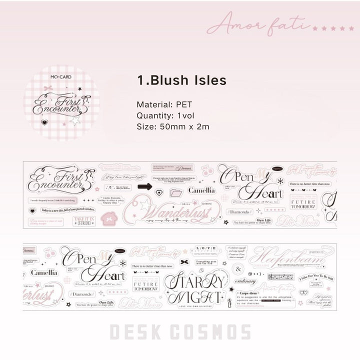 Romantic Overture PET Stickers for DIY Projects