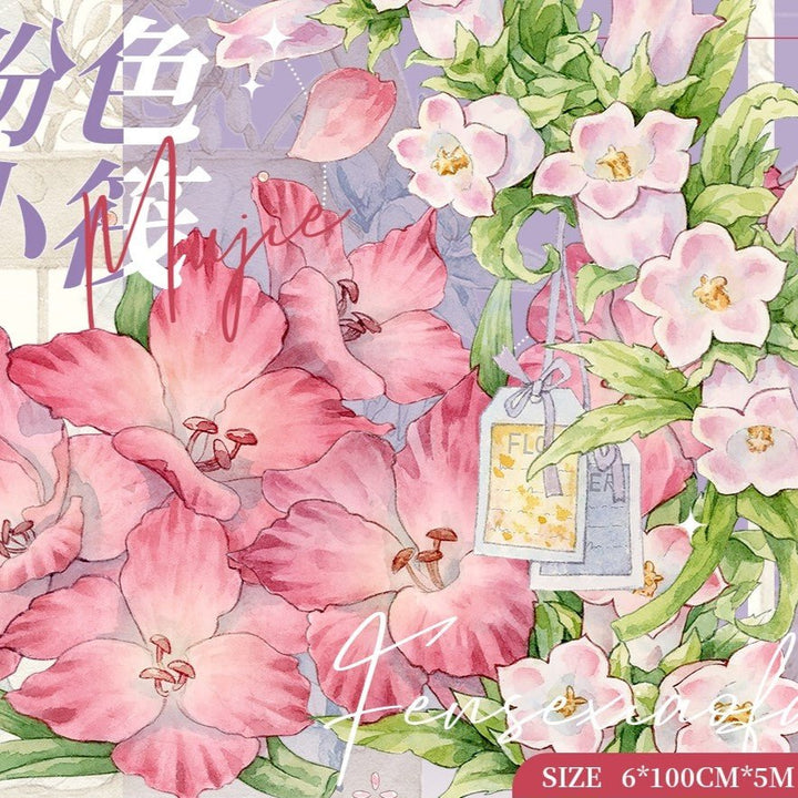 Floral Romance PET Tape Pink Raft