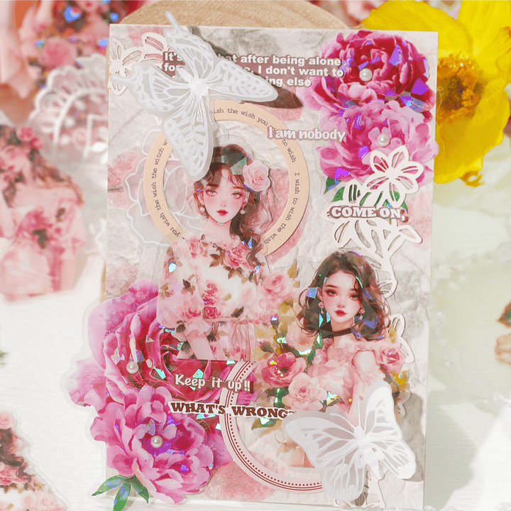 Walking with Spring Gentle Bouquet Stickers Great for Crafting