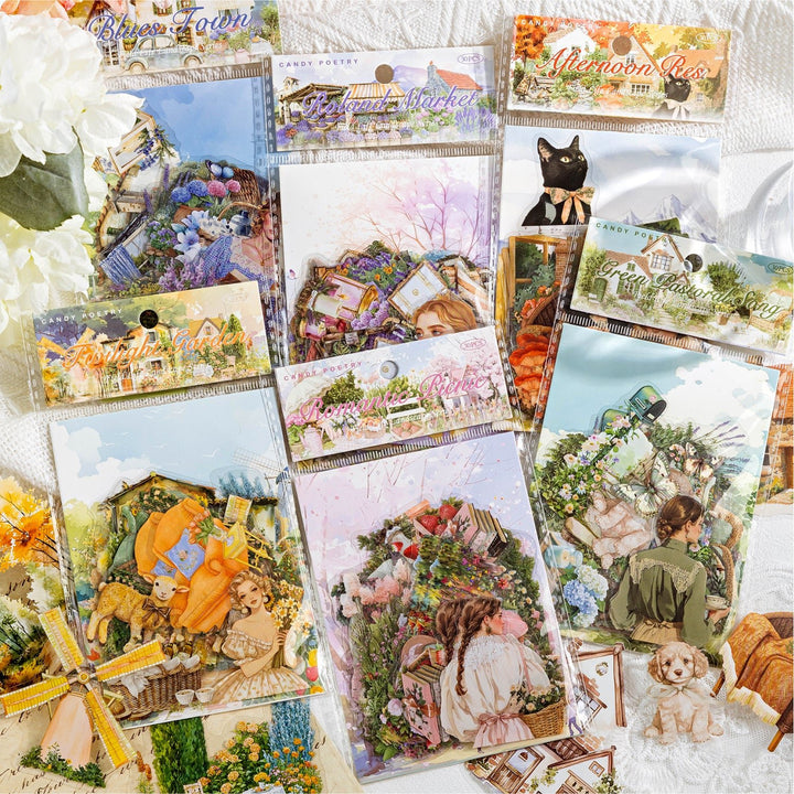 Romantic Landscape PET Tape Field Life scenery journaling