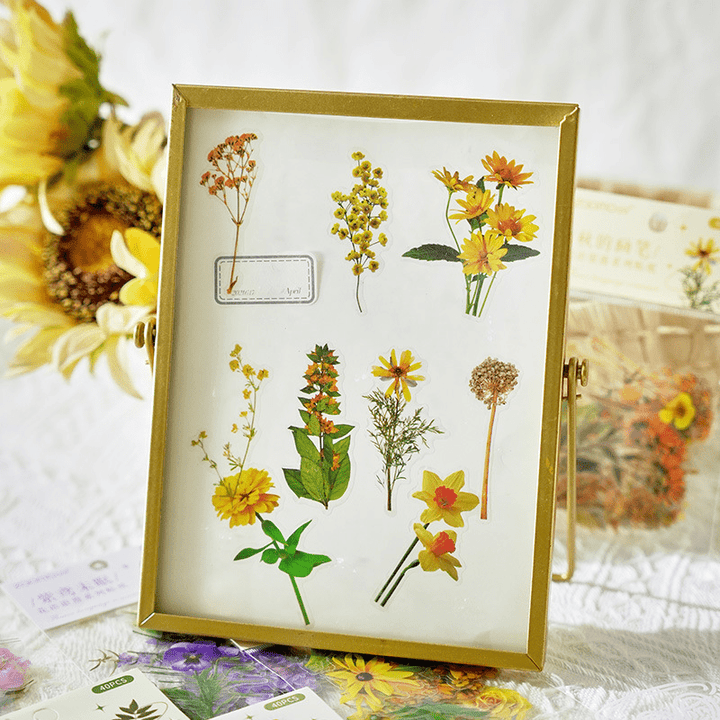 Romantic Language Romantic Nature Stickers Floral Plant DIY
