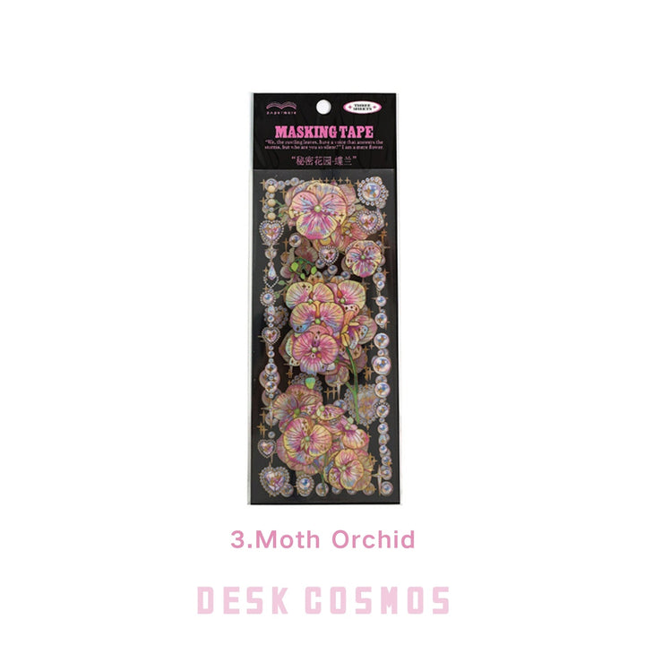 Secret Garden PET Stickers Ideal for Junk Journal Layouts