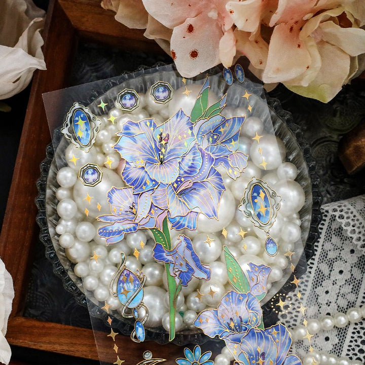 Romantic PET Stickers Secret Garden Foil Transparent Decoration