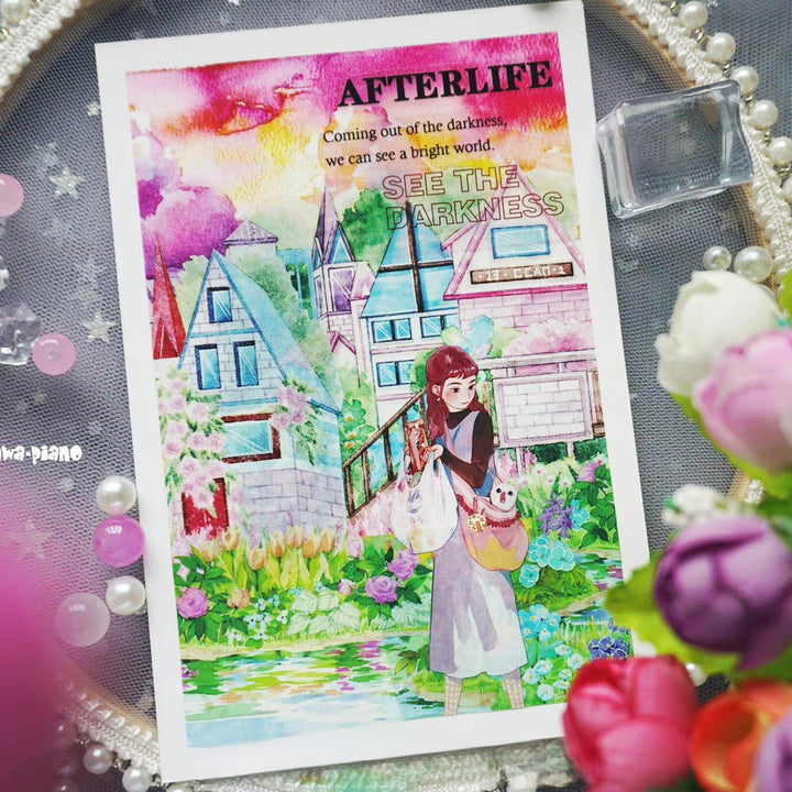 Sakura Seaside City PET Tape For Collage Projects