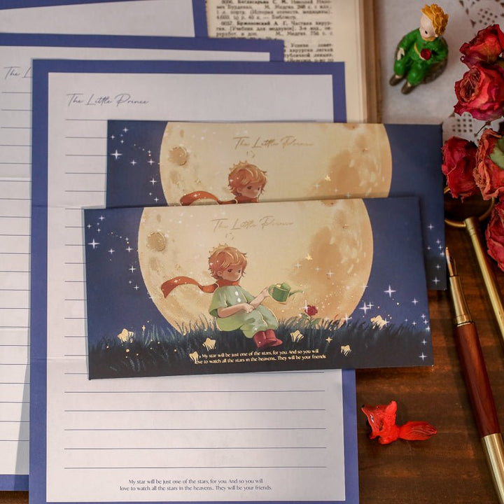 Romantic Starry Encounter Gold Foil Envelope Set Ideal for Journaling